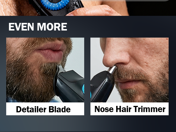 the blade is detachable and replaceable, with 2 year service, charging via type-c charging cable