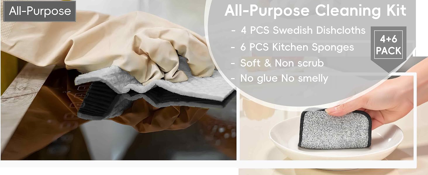 Sponges Kitchen Dish Sponge Kitchen Sponges for Washing Dishes Cleaning Sponge Cleaning Supplies