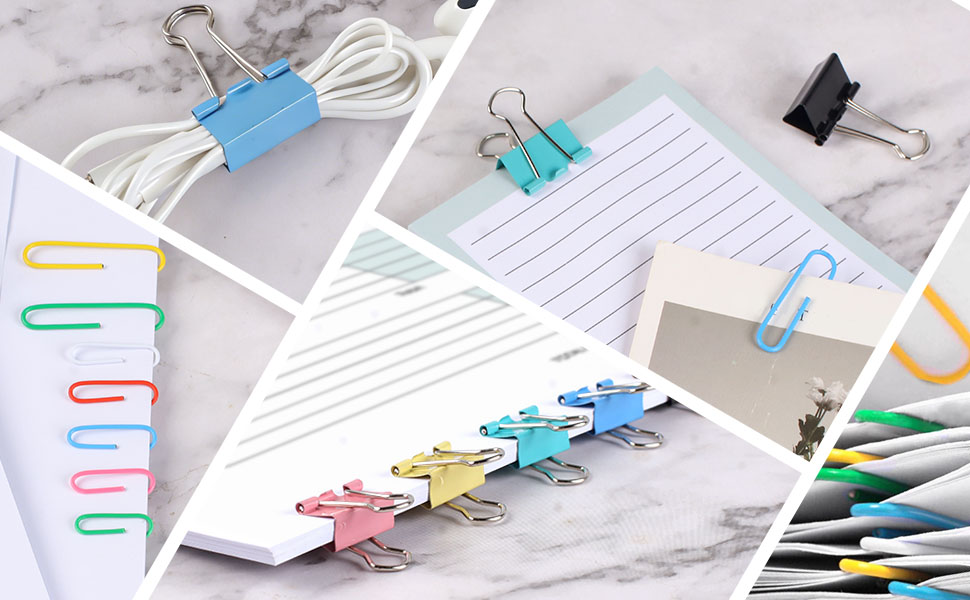 Paper Clips and Binder Clips Assorted Sizes