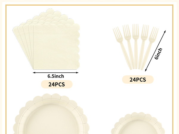 ivory plates