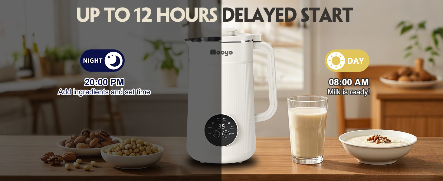 oat milk make by Mooye Soy Milk Maker Machine