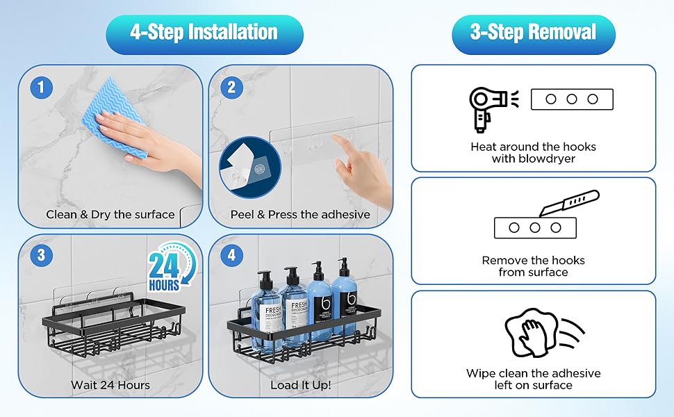 shower shampoo holder