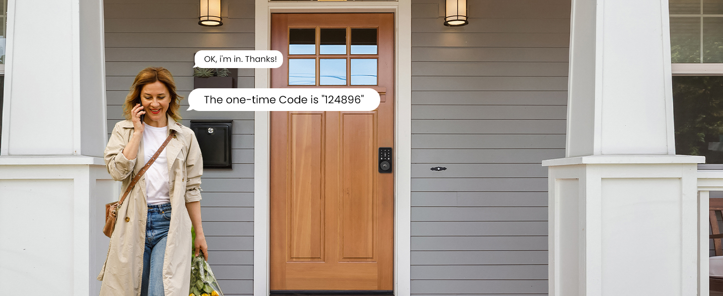 Code door lock deadbolt