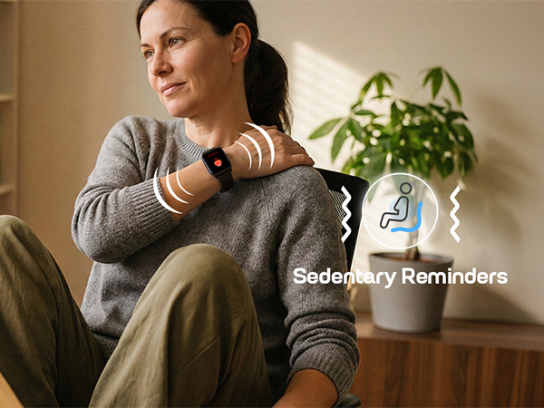 fitbit watch with sedentary reminder