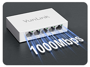 VunLink 5-Port Gigabit Unmanaged Ethernet Switch