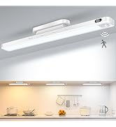 WILLED 3W Motion Sensor Magnetic Light Bar, Eye-Care Rechargeable Closet Light with Battery Level...