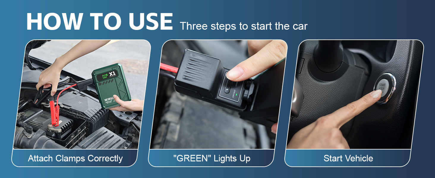 battery charger car jump starter jumper box with air compressor