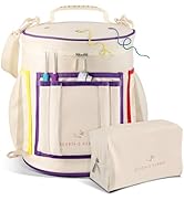 Hearth &amp; Harbor Crochet Bag Organizer – Durable Knitting Bag, Yarn Organizer for Crochet Accessor...