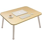 LKBBC Laptop Stand for Bed, Lap Desk, Foldable Portable Lap Bed Tray, 23.6 Inch Floor Table for D...