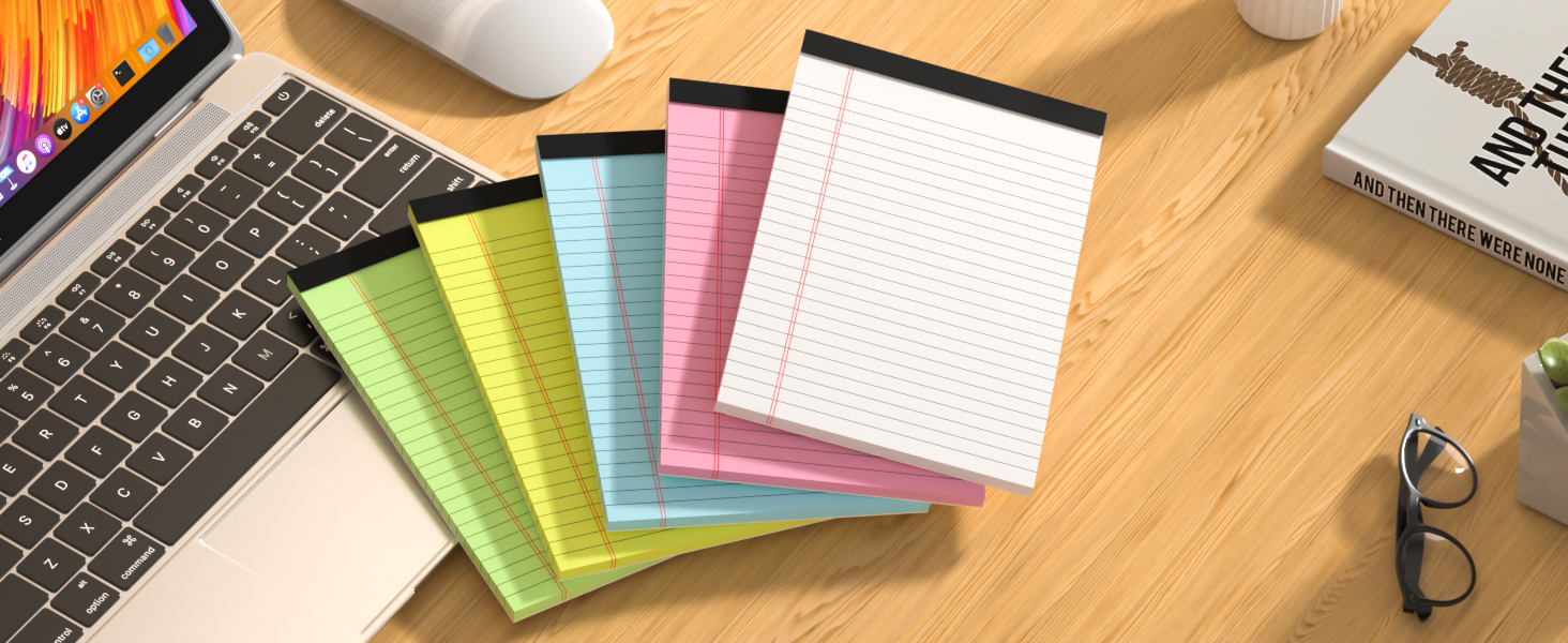 color legal pads