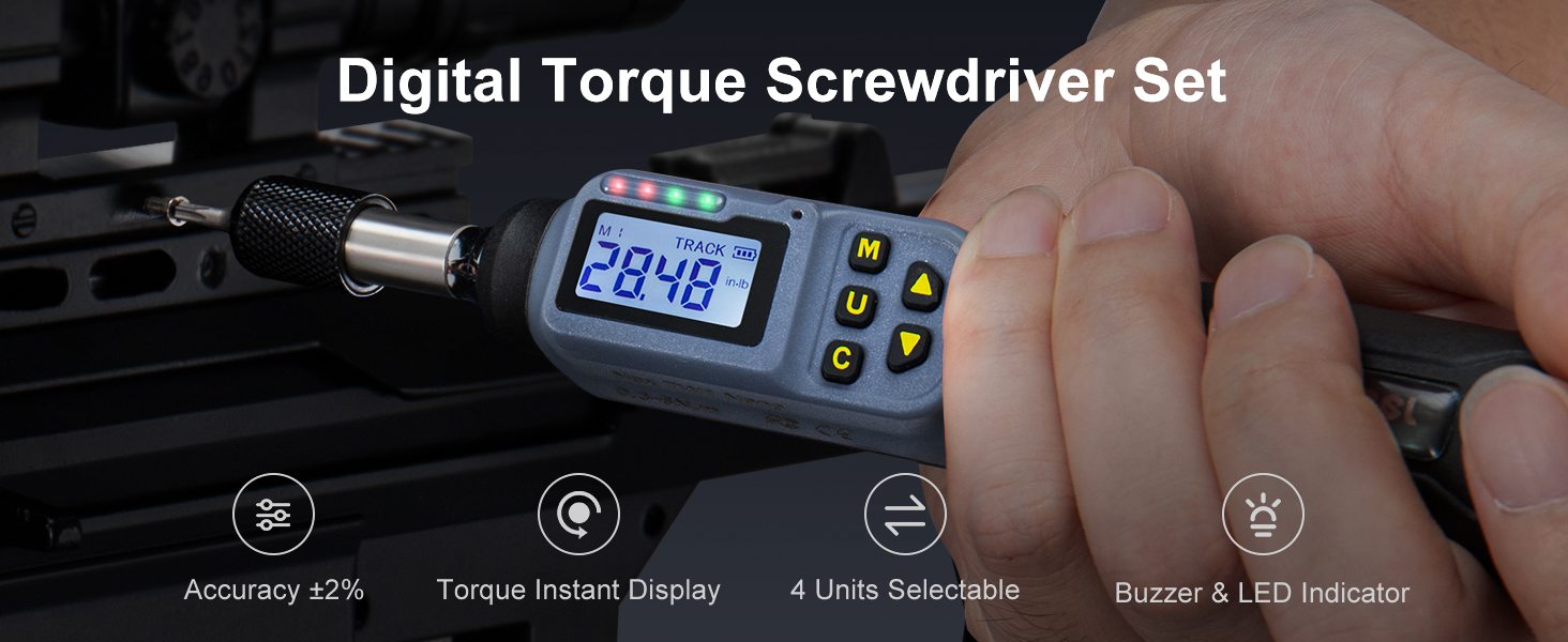 1/4 inch digital torque screwdriver set