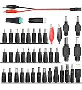 minidodoca Laptop DC Power Adapter Kits 41 PCS Universal 5.5 mm x 2.1 mm DC AC Power Adapter Tips...