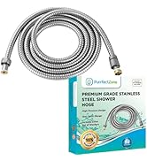 PurrfectZone Extra Long Shower Hose Replacement - perfect for Shower or Bidet Sprayer, easy insta...