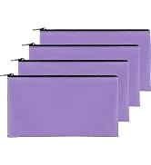 4Pack Money Bag 11 X 6 ", Safe Durable Money Bags with Zipper for Cash Waterproof, Coin Money Pou...
