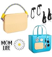 Bogg Bag Silicone Phone Holder with Zipper, Removable Insert Pouch Wallet Charm for Bogg Bag, Bea...