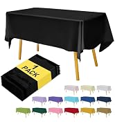 Hereisa Premium Black table cover 54" x 108" (Pack of 1)