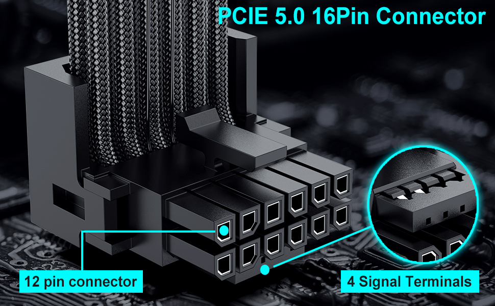 16 pin to 2x8 pin male to female cable