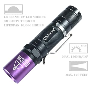 uv flashlight 365nm