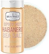 Spicy Hot Habanero Sea Salt - All Natural Premium Grade Fine Grain Salt For Cooking - Non-Iodized...
