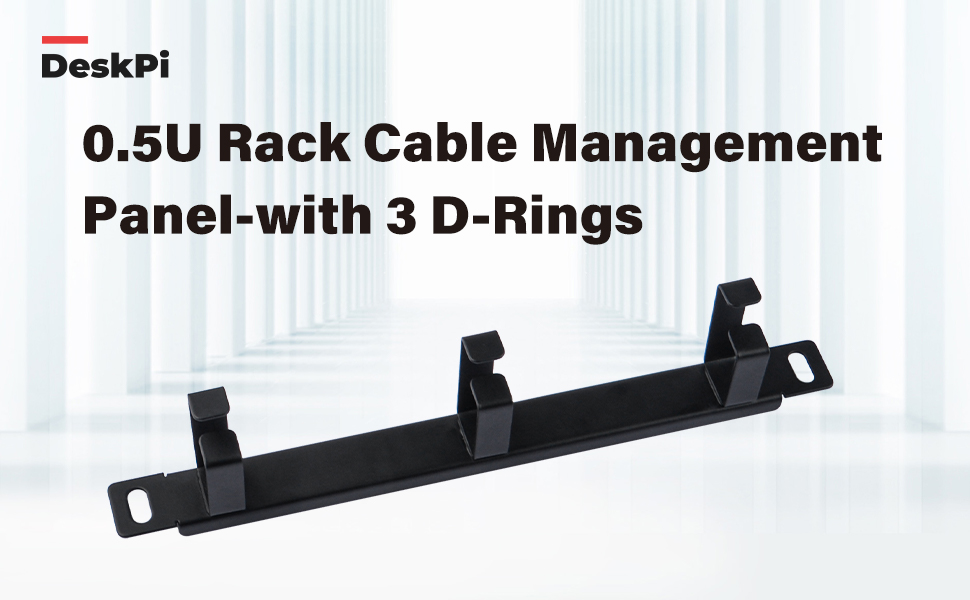 0.5U cable management
