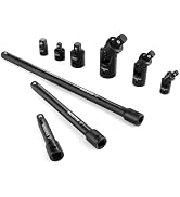 WORKPRO 18-Pieces Drive Tool Accessory Set+WORKPRO 9 PCS Socket Accessory Set