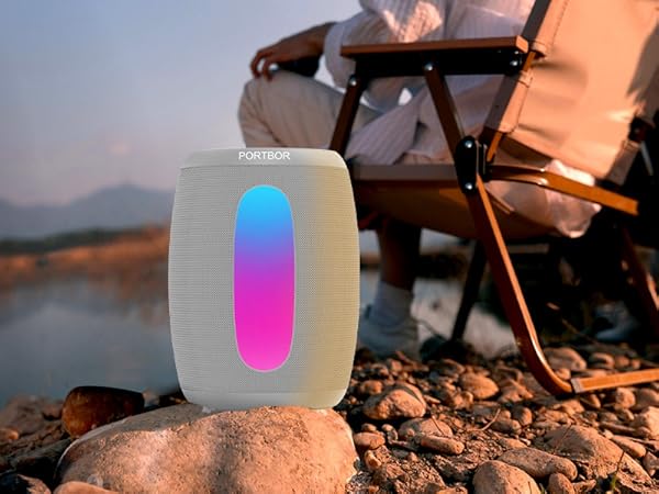 Bluetooth speaker has 15 hours long battery life on midvolume. And charged by USB C cable.