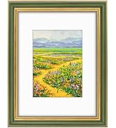 Golden State Art,9x12 Ornate Picture Frame for 6x8 Photo with Mat or 9 x 12 Prints without Mat, R...