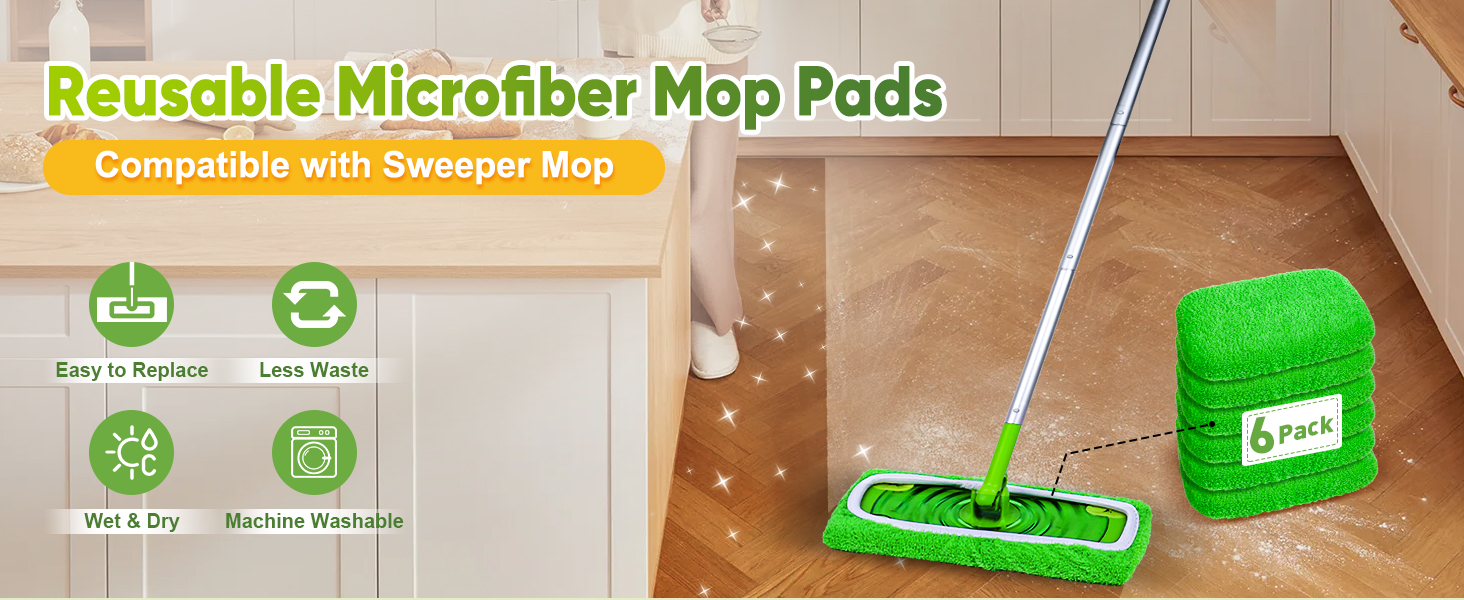 reusable mop pads