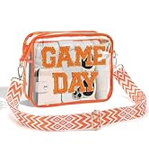 Game Day Clear Bag Stadium Approved - 9" x 7" x 2.5" Small Crossbody Purse for Women, Perfect for...