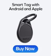 Momax Tracker Electronics Key Finder Luggage Tracker Smart Tag for Key, Backpack, Wallet, Pets Wo...