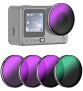 AMAZEAR ND & CPL Filters Set for DJI OSMO Action 6, Action6 Pro Accessories ND16 + ND64 + ND256 +...