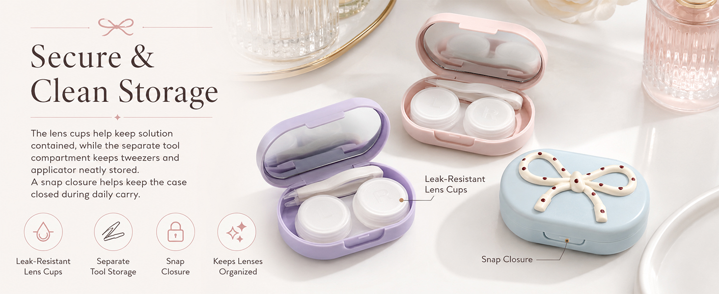 Bow Contact Lens Case