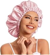 Satin Bonnet Silk Bonnet Hair Bonnet for Sleeping-Slouchy Beanie Hat Satin Sleep Cap for Women's ...