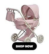 Polka Dots Princess Baby Doll Deluxe Stroller