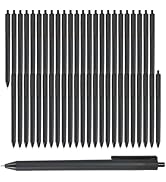 HZDIYAKE 50-pack, black ink pens, 1.0mm medium tip, bulk pens, premium ink, smooth writing, no in...