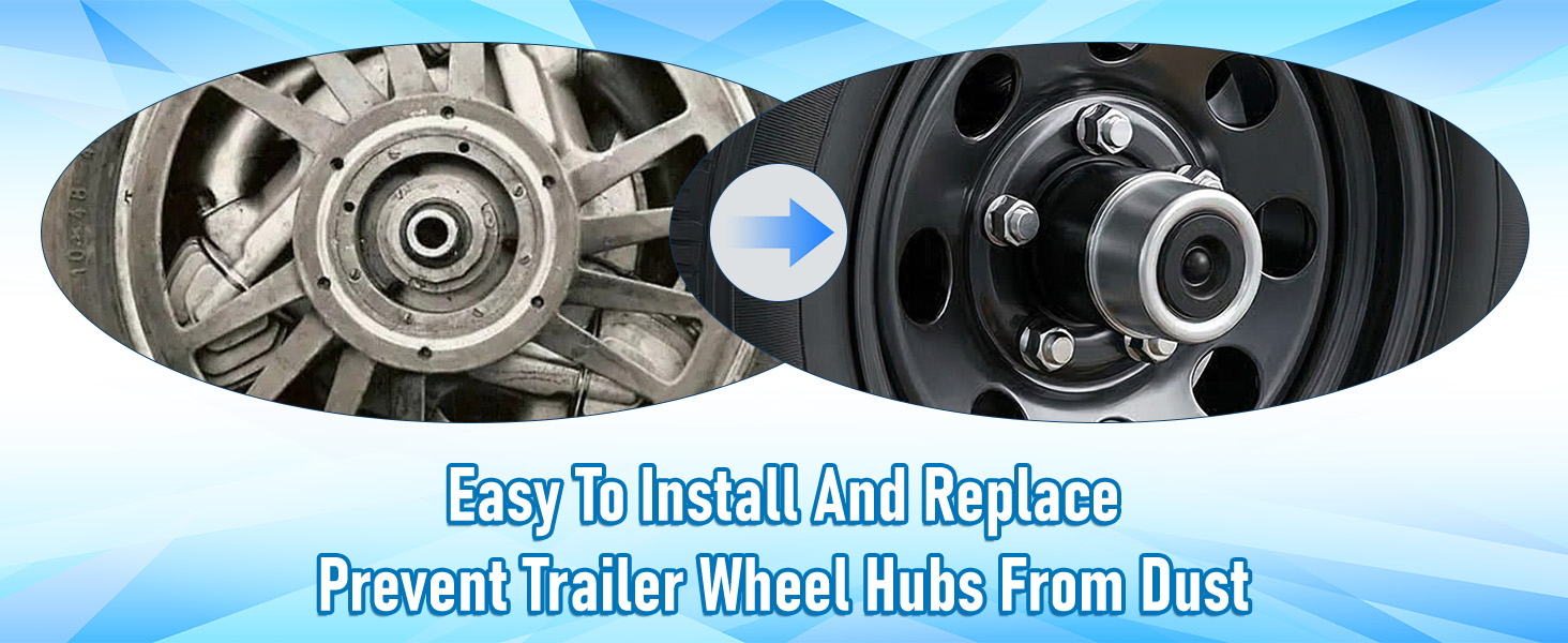 Trailer Axle Wheel Hub Dust Caps