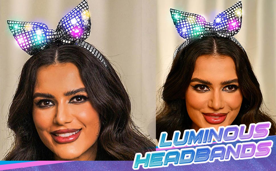 led hair hoop for prom party