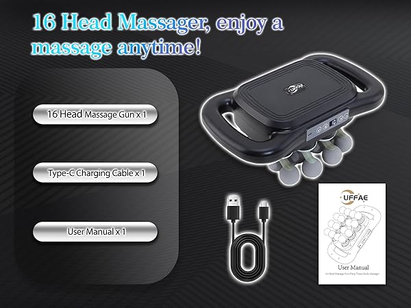 16 head massage gun deep tissue