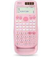 Scientific Calculators, IPEROT Pink Scientific Calculator 417 Function, Desktop Math Solar Calcul...