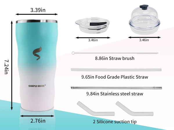 insulated coffee mug with lid;iced coffee mug with lid;insulated tumbler;tumbler with lid and straw