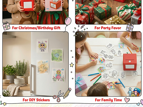 AI Mini Sticker Printer for Kids