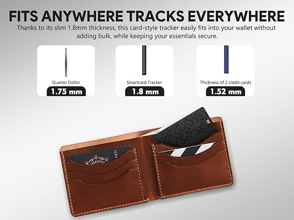 rechargeable wallet tracking tag
