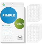Pimple Patches for Face—Hydrocolloid Acne Patch, 6 Sizes (7/8/10/11/12/14 mm), 560 ct.—Tea Tree, ...