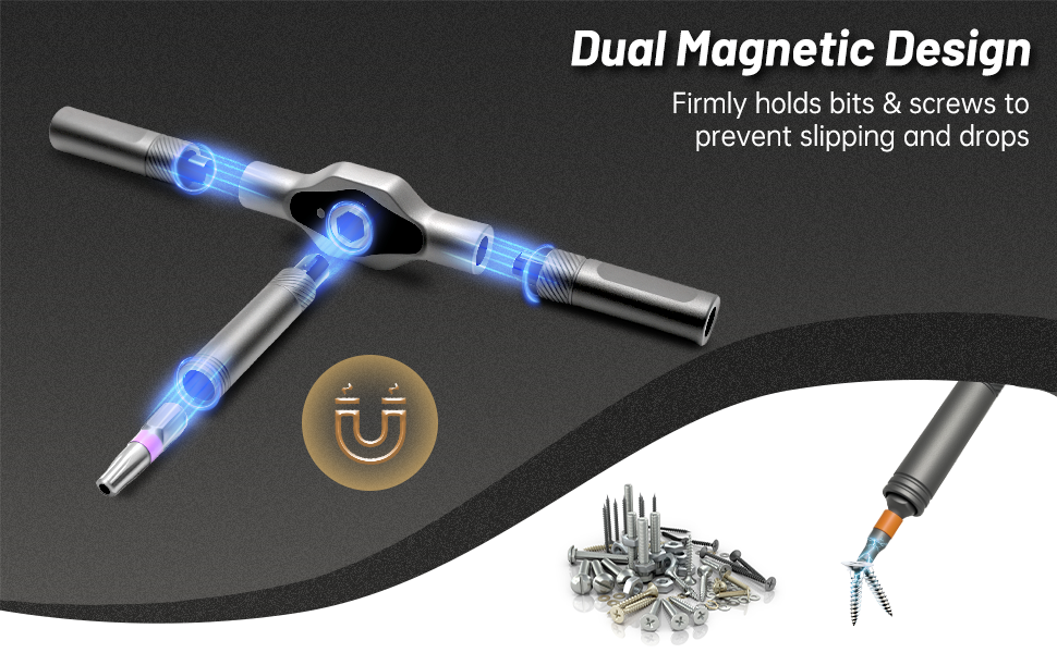 24 in 1 magnetic ratchet screwdriver set