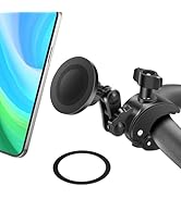 EEEKit Magnetic Bike Phone Handlebar, Clamp Mount Compatible with iPhone MagSafe All Smartphones,...