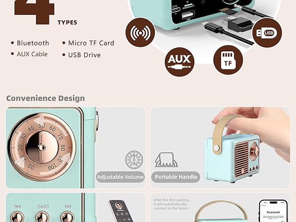 office decor aesthetic vintage furniture and decor retro mini speaker retro bluetooth speakers gift