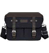 MOSISO Camera Case Crossbody Shoulder Messenger Bag, DSLR/SLR/Mirrorless Photography Vintage PU L...