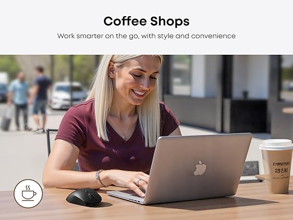 Wireless Ergonomic Mouse for Coffee Bar