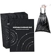 Disposable Trash Bags for Cars, Vomit Bags Pack of 100, Portable Drawstring, Paste Dual-Use Self ...