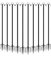 AILBTON 10 Pack 10Ft String Light Poles,Light Poles for Outside String Lights,Outdoor Light Poles...